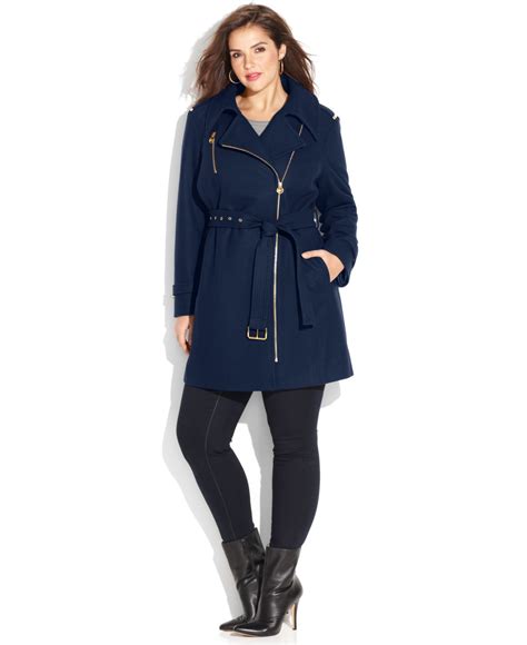 michael kors plus size asymmetrical coat|michael kors plus size jacket.